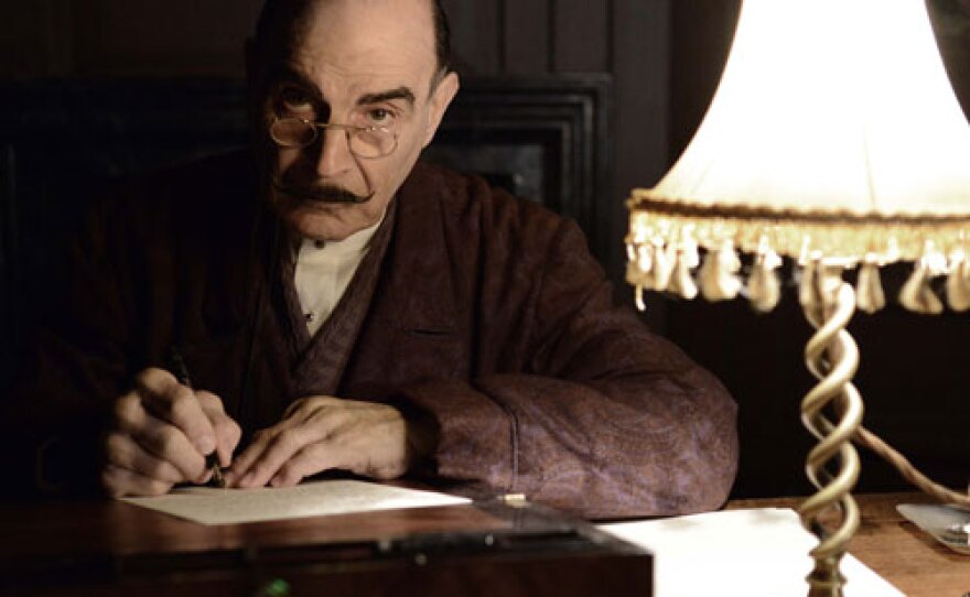 David Suchet as Hercule Poirot.