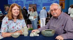 This guest makes ROADSHOW history at the event Raleigh, North Carolina, with the highest-value appraisal ever captured in the series' 13-year history. Her collection of four Chinese carved jade objects from the Quianlong Period (1736-1795) was inherited from her father, who bought the objects inexpensively in China in the 1930s and 1940s. Asian arts appraiser James Callahan noted the outstanding quality of the pieces and was rewarded by finding a symbol on the bottom of the large jade bowl that translates as "by imperial order." Callahan estimates the value of the collection as high as $1,070,000.