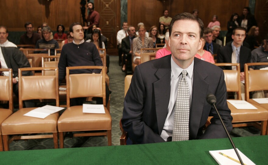 Former Deputy Attorney General James B. Comey waits to testify before the Senate Judiciary Committee in Washington on May 15, 2007. NPR has learned that Comey is in line to become President Obama's choice as the next FBI director.