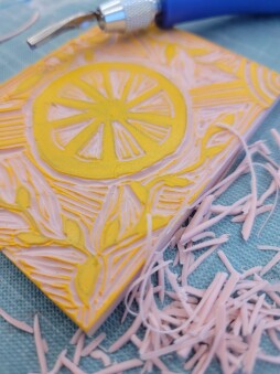 Upcycling | Lino Carving and Block Printing