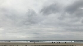 Storm clouds roll in at La Jolla Shores, Jan. 31, 2019.