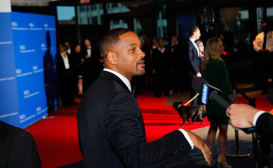 Will Smith entering the 102nd White House Correspondents' Dinner on Saturday, April 30th in Washington, D.C.