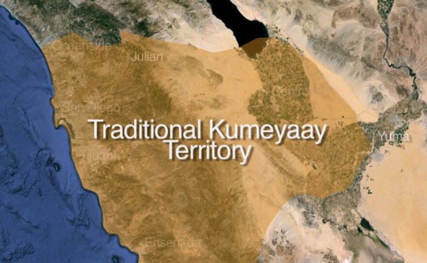 Traditional Kumeyaay territory stretches from San Diego's coast to the desert. Frank Salazar, a member of the Campo Band of Kumeyaay Indians said Kumeyaay territory had the most diverse geography of any other tribe in the United States.