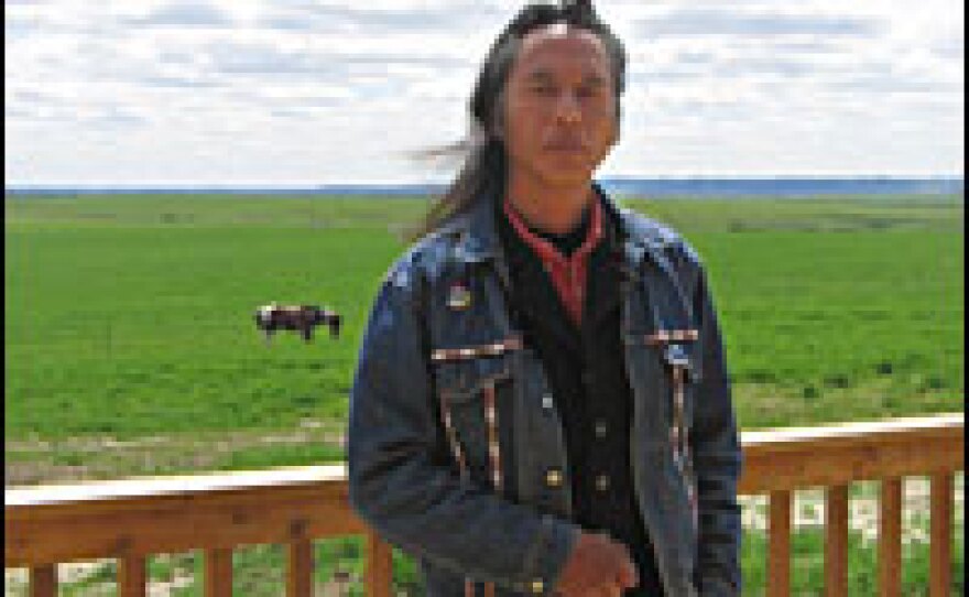 Ron His Horse Is Thunder, chairman of the Standing Rock Sioux tribe. He says that as long as the tribe must depend on the federal government to police and prosecute people on their own land, anyone who comes to Standing Rock may well be able to rape or assault women and get away with it.
