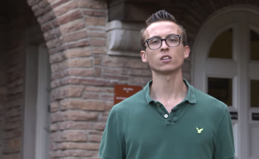 University of Colorado senior Aaron Estevez-Miller plans to protest students' exclusion from the GOP debate on campus.