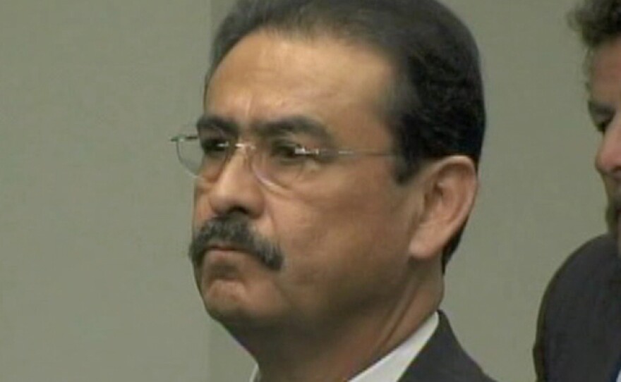Former San Ysidro School District Superintendent Manuel Paul appears in court in this undated photograph.