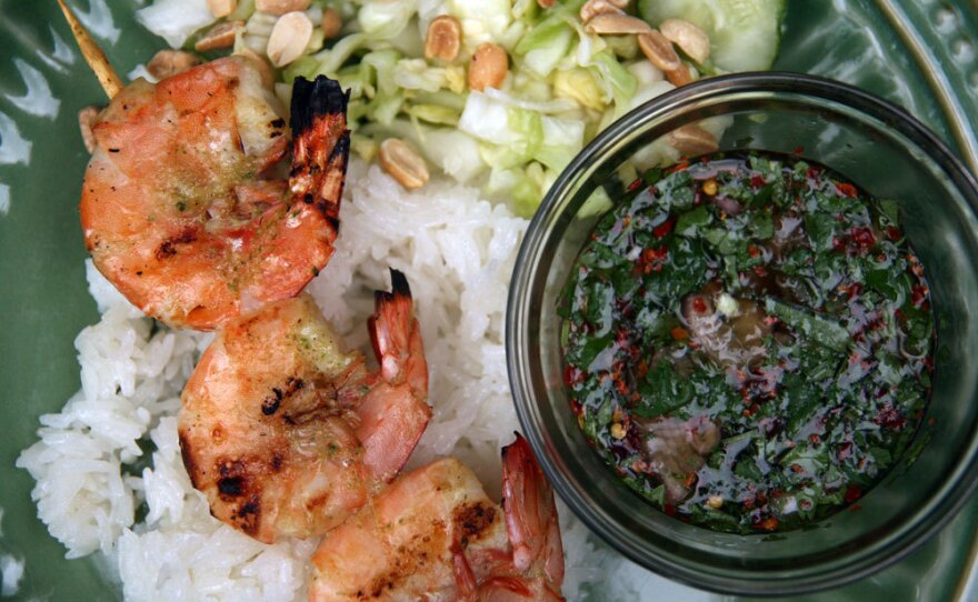 Cooked skewers