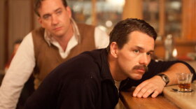 Matthew MacFadyen as Logan Mountstuart and Julian Ovenden as Ernest Hemingway in "Any Human Heart."