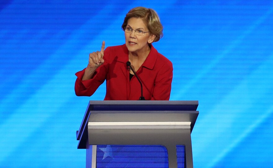 After strong early debate performances, Democratic presidential candidate Elizabeth Warren is struggling to find her groove in this campaign.
