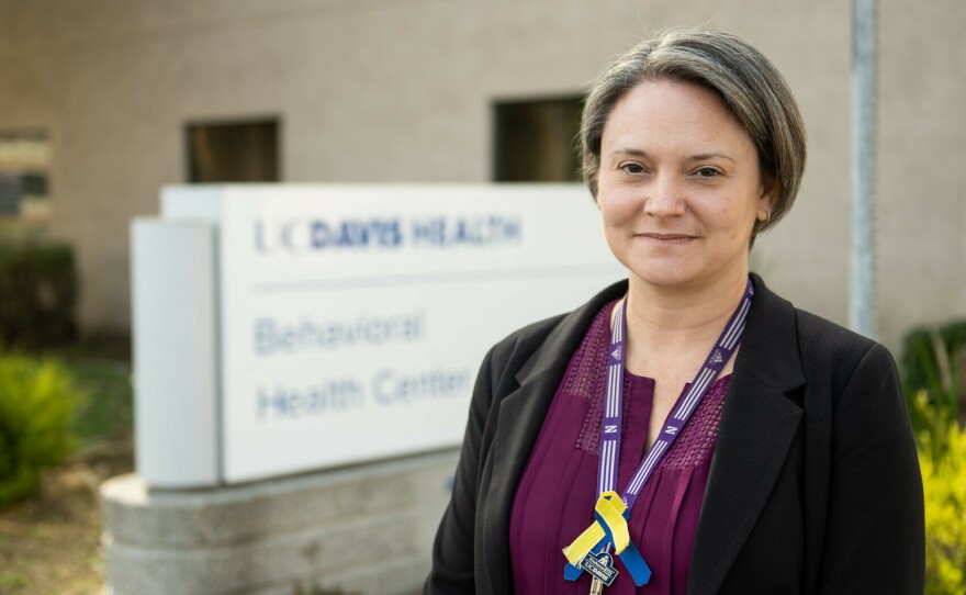Dr. Tara Neindam at the UC Davis Behavioral Health Center in Sacramento on Feb. 7, 2023. Dr. Niendam is a licensed clinical psychologist with training in assessment and treatment of youth at risk for, or in the early stages of, psychosis.