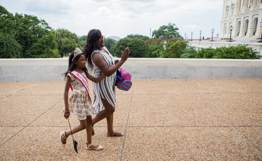 Tymia and her mother, Susie Pitts, head to the U.S. Capitol last week to lobby South Carolina lawmakers on health care, particularly the importance of Medicaid.