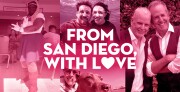 A collage graphic for KPBS Valentine's Day series is shown on Jan. 30, 2025.