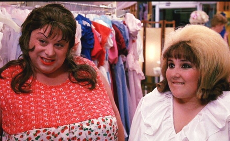 Divine and Rikki Lake as mother and daughter in John Waters' surprise hit "Hairspray."