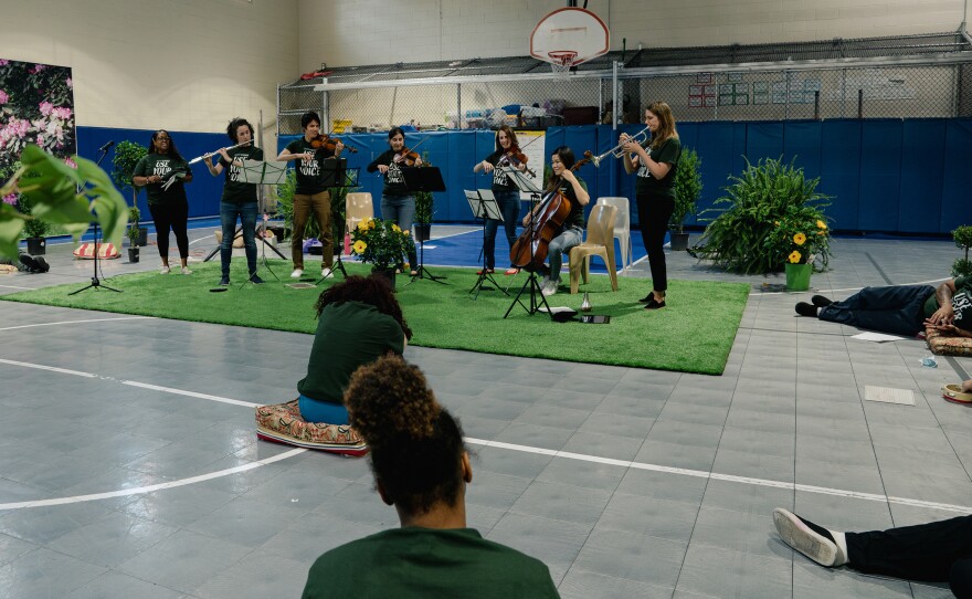 Sound Impact's three-day residency culminates in a final performance fusing the incarcerated youths' poetry and melodies with the collective's live music.