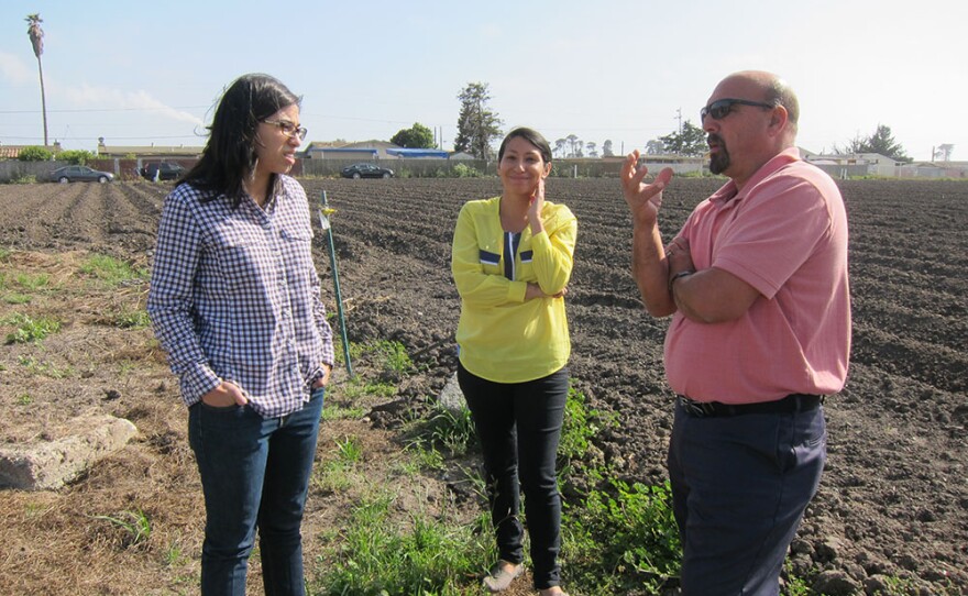 Jeanette Pantoja, California Rural Legal Assistance, Kenia Acevedo, California Rural Legal Assistance and Don Rosa, with the Pajaro Sunny Mesa Community Services District