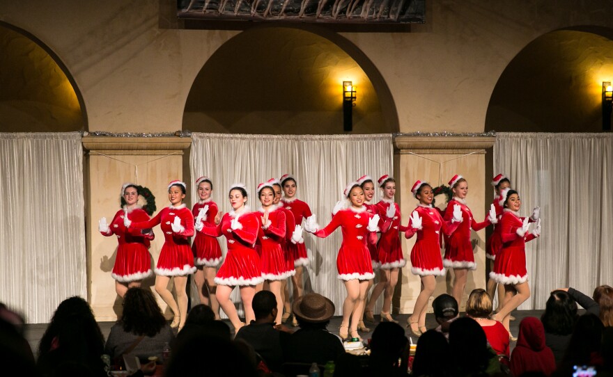 Performers are shown during the December Nights at Balboa Park in 2014.