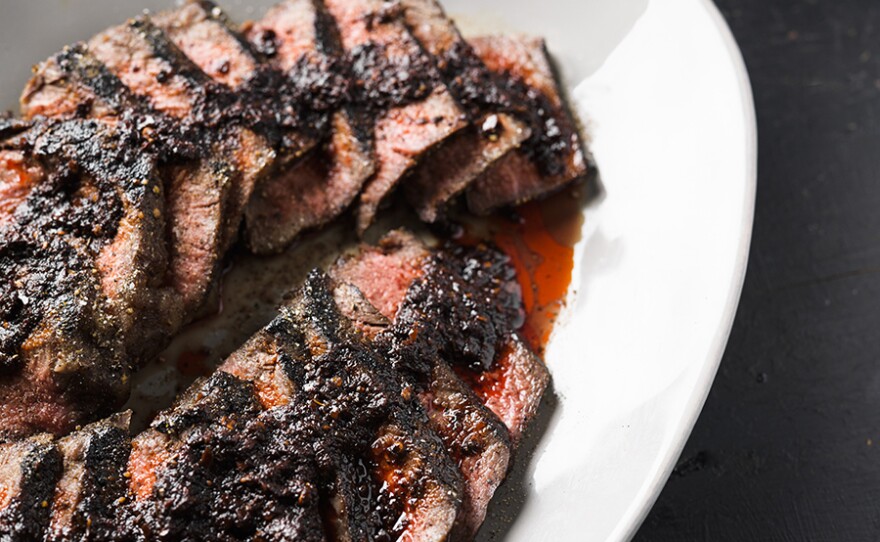 Oven-Perfect Strip Steak with Chimichurri