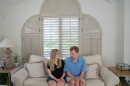 Kaleigh and Cody Brendle spend time together at their parents' New Jersey home before Kaleigh's move across the country for law school. They say they have helped each other navigate life as two blind people.
