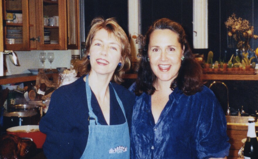 Pamela Hogan, director and producer of the documentary, with her friend Laury Sacks in 2000.