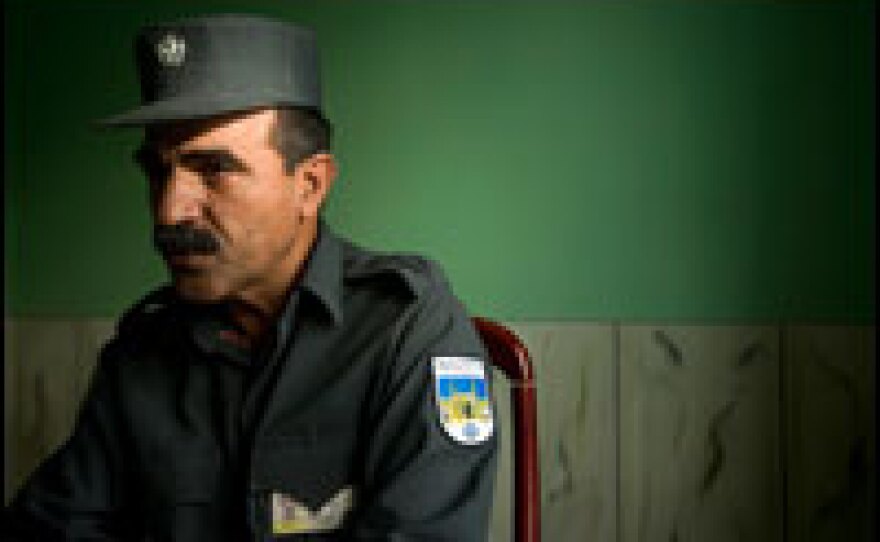 Abdul Ghafar Watandar is the police chief for Farah province. His men fought with Taliban militants in the village of Garani on May 4. Three police officers died and four more were injured during the daylong battle that ended when U.S. forces called in airstrikes.