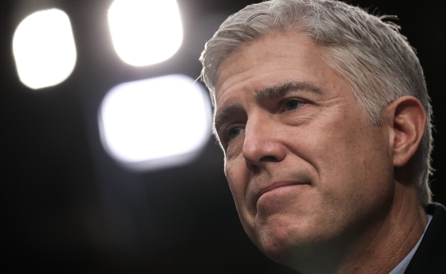 President Trump has hailed his appointment of Neil Gorsuch to the Supreme Court, but Gorsuch sided against the administration Tuesday in an immigration case.