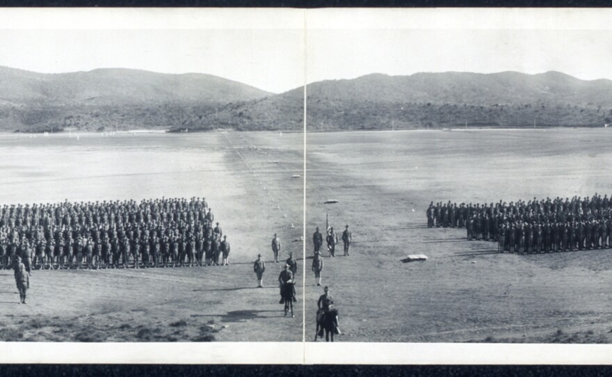 1es Regiment, U.S. Marines Camp, Deer Point, Guantanamo Bay, Cuba, April 26, 1911.