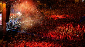 Players from Spain's national soccer team celebrate at Cibeles Square in Madrid on Monday, July 20, 2026, after Spain defeated Argentina in the World Cup final in East Rutherford, N.J., near New York.