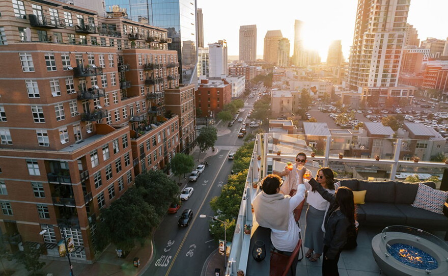 Amazing view at Borrego Rooftop Kitchen + Cocktails