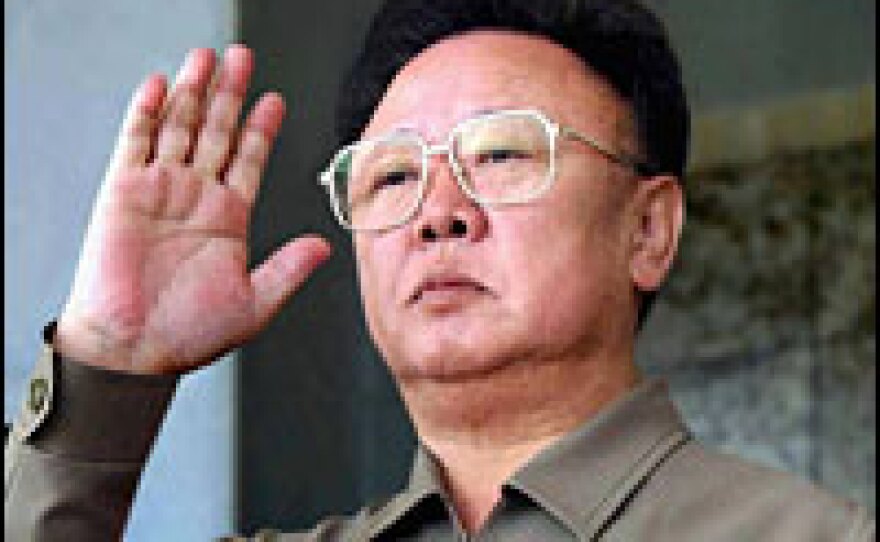 North Korean leader Kim Jong-Il, at a public appearance in Pyongyang last October