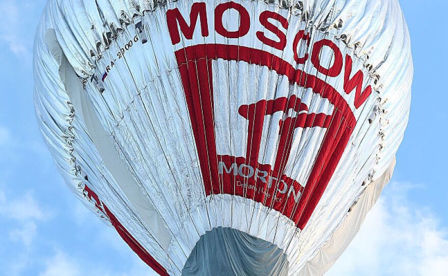 Fedor Konyukhov lifts off from the Northam Aero Club on July 12, 2016 in Northam, Australia.