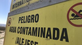 A danger sign at Imperial Beach is shown in this photo, March. 2, 2018. 