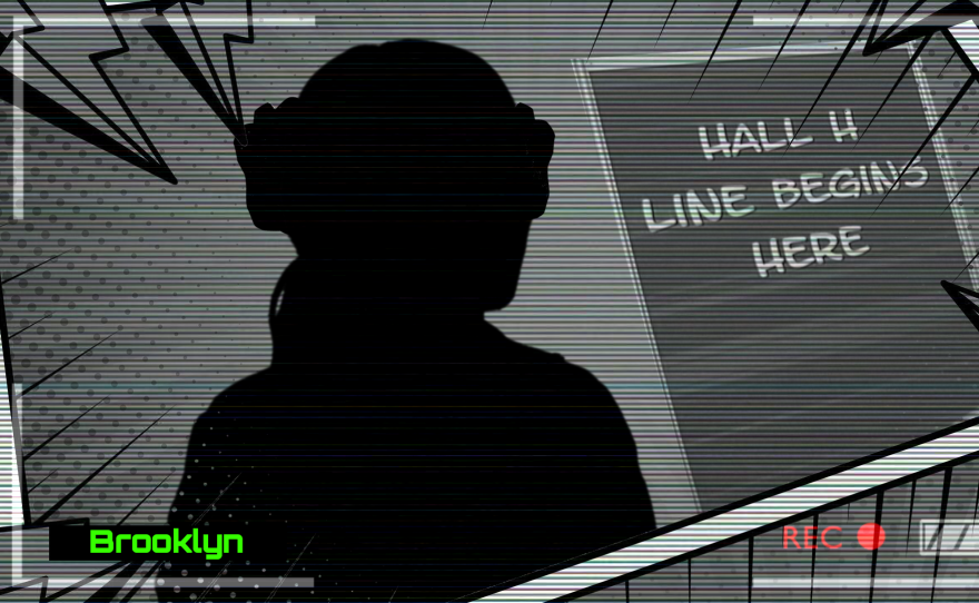 Brooklyn, who agreed to provide an insider's view of Hall H so long as her full name was not used, in this July 20, 2022, illustration.
