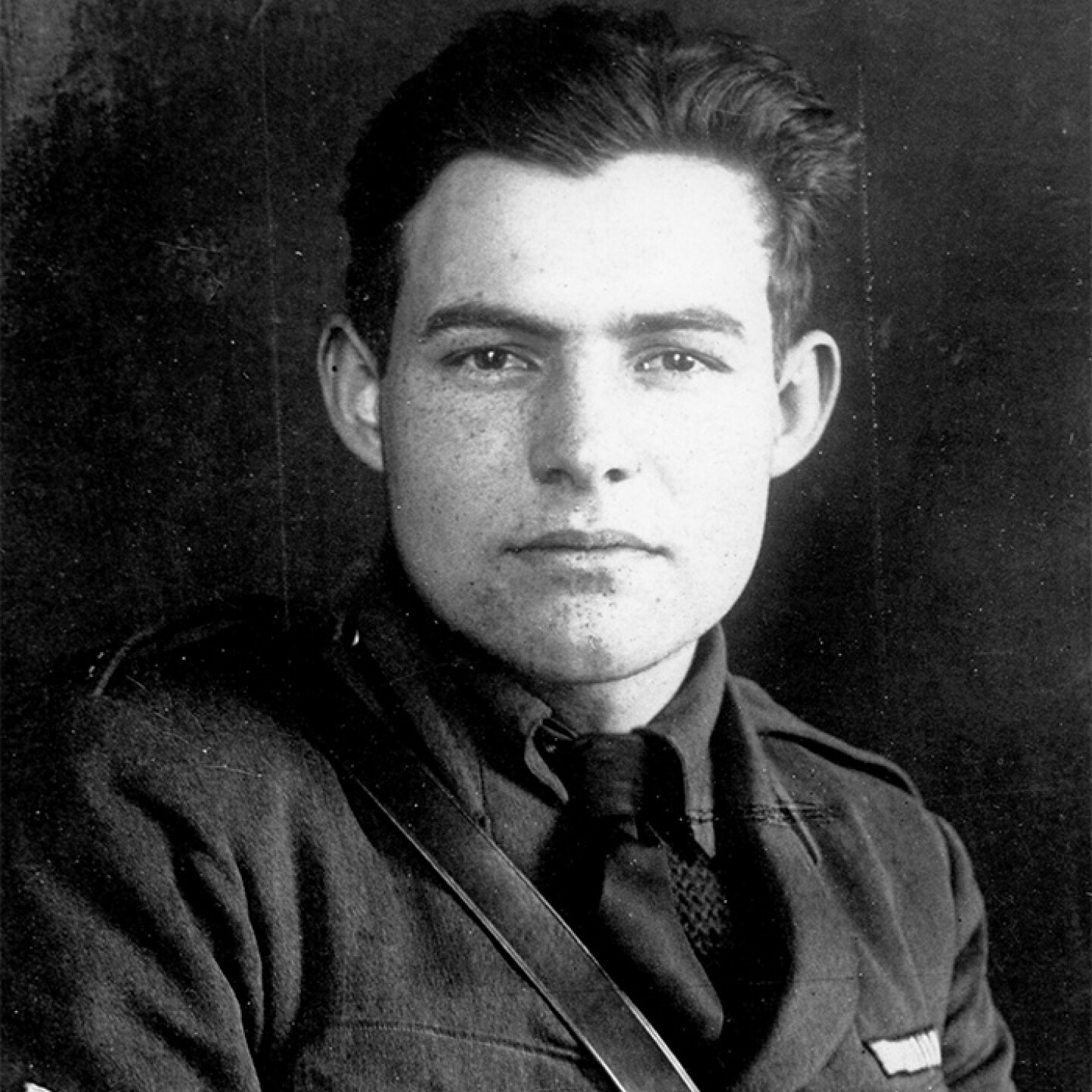 Ernest Hemingway in uniform circa 1918.