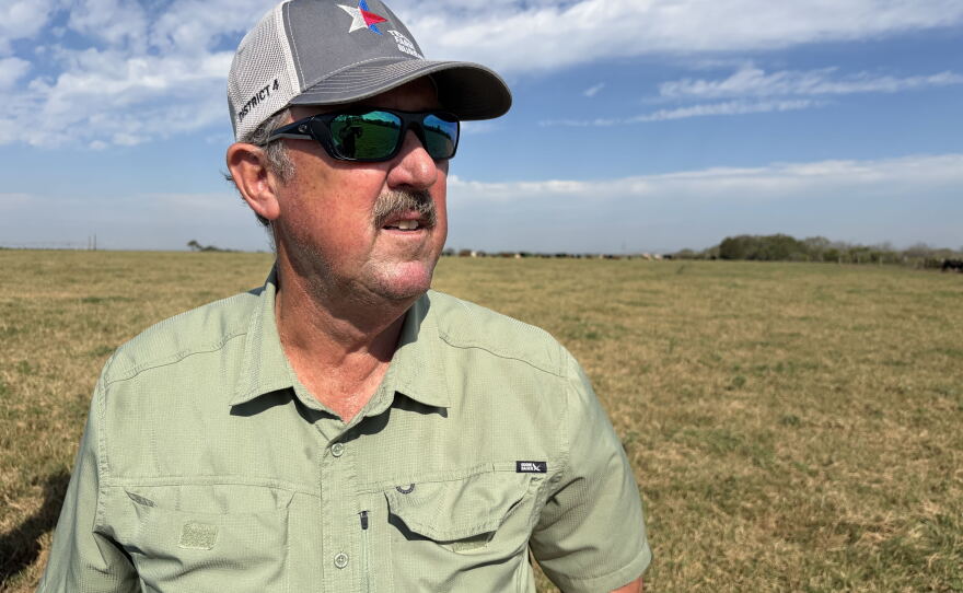 Russell Boening, president of the Texas Farm Bureau, on his ranch outside Floresville, Texas