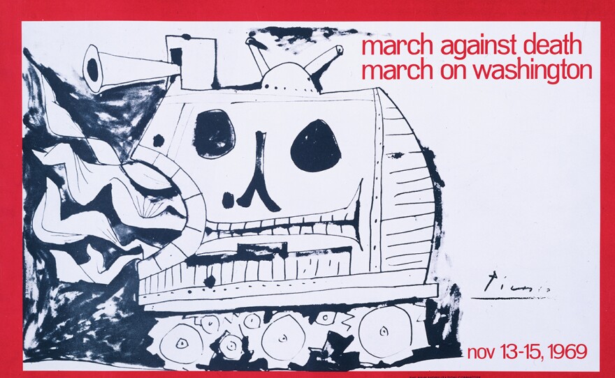 Picasso poster for the Nov. 13-15, 1969, antiwar protests