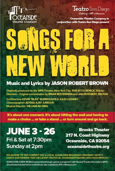 Poster for "Songs for a New World."