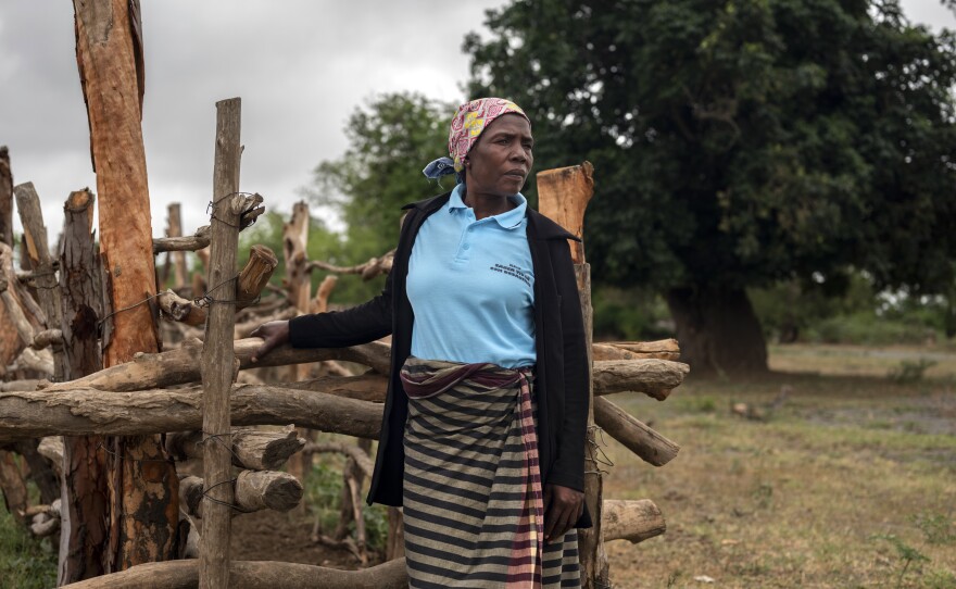 Juliet Chaque is a member of the Disaster Risk Reduction Committee in the town of Xidwaxine. She says the current drought has overwhelmed residents.