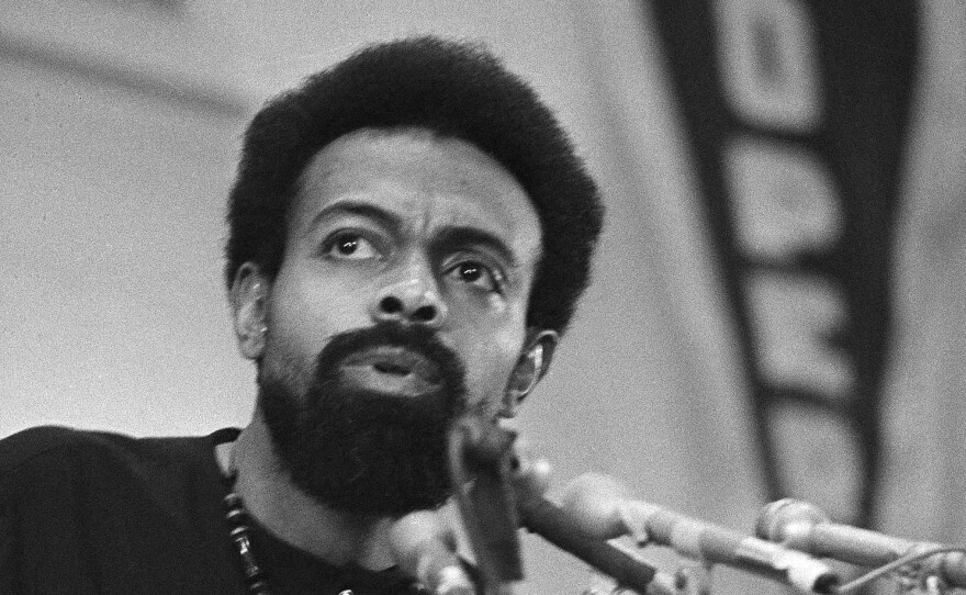 Amiri Baraka, shown here in 1972, was a renowned poet whose politics strongly shaped his work.