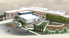 An artist's rendering of the Scripps Proton Therapy Center. 