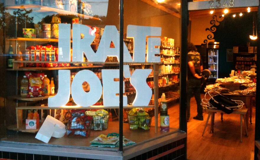 "I bought the stuff at full retail. I own it," says Michael Hallatt, owner of the _irate Joe's grocery in Vancouver. Trader Joe's federal lawsuit against his business was dismissed this week.