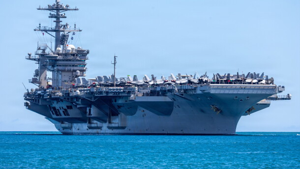 Aircraft carrier USS Theodore Roosevelt returns to Joint Base Pearl Harbor-Hickam during Exercise Rim of the Pacific 2026, July 28, 2026.