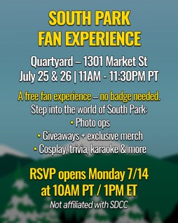 SOUTH PARK is back at San Diego Comic-Con!