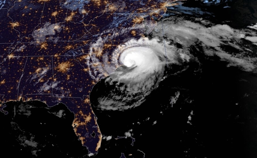 Hurricane Florence's eyewall reached the N.C. shore early Friday morning, according to the National Hurricane Center.