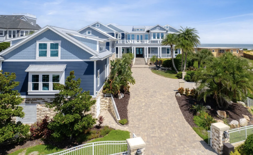 Images like this one of Jim Hill's $5.75 million home on Realtor.com show the property's sweeping ocean views in St. Augustine, Fla.