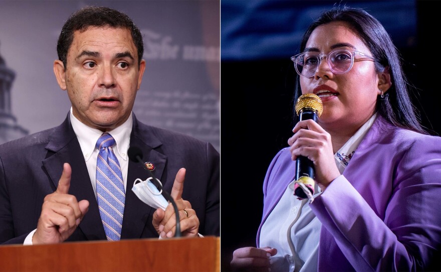 Democratic Rep. Henry Cuellar faces a primary challenge from progressive candidate Jessica Cisneros.