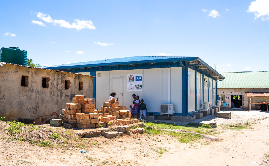 A shuttered clinic in Kitwe, Zambia, that had been funded by the U.S. foreign aid agency USAID. The clinic provided free HIV medications and treatment to the community until it was suddenly closed in January 2025 after the Trump Administration halted the vast majority of U.S. foreign assistance in light of their America First agenda.
