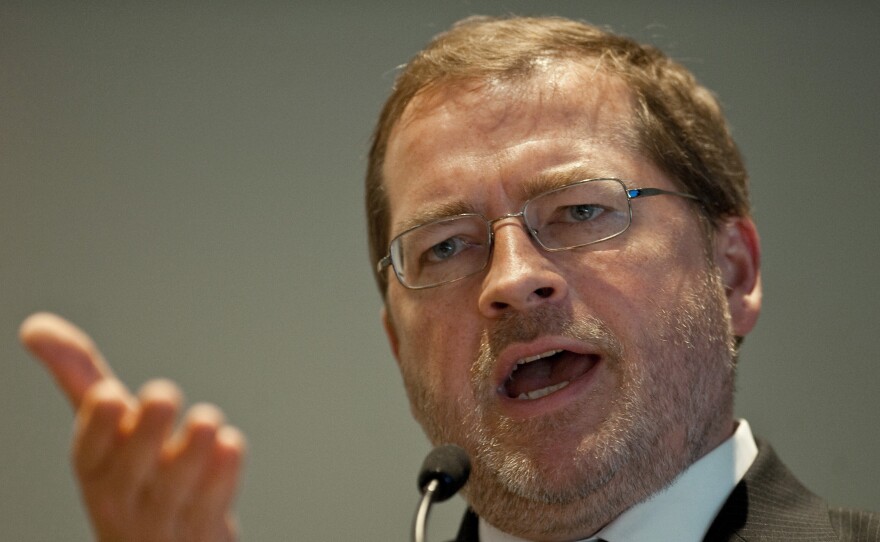 Grover Norquist, head of Americans for Tax Reform, speaks on Nov. 5, 2011, in Washington, D.C.