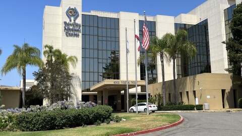 The entrance to Tri-City Medical Center in Oceanside as taken on July 28, 2023.