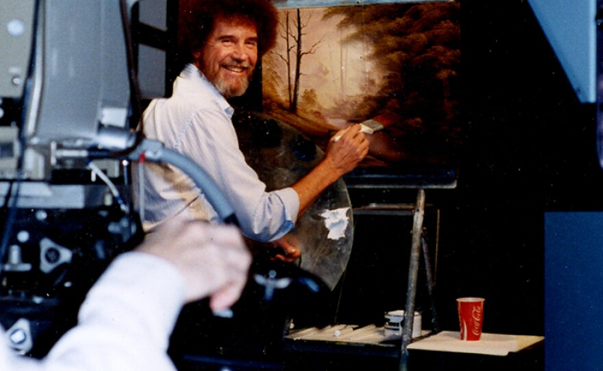 Ross filmed more than 400 episodes of <em>The Joy of Painting</em>. He actually painted three different versions of each work for every show — but viewers only saw one on-screen.