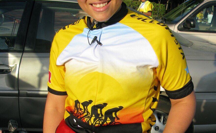 Saida Perez, 27, recently moved across the border to San Diego, but she still comes back every week for the ride.